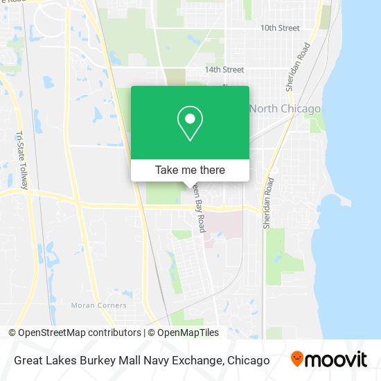 Mapa de Great Lakes Burkey Mall Navy Exchange