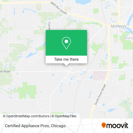 Certified Appliance Pros map