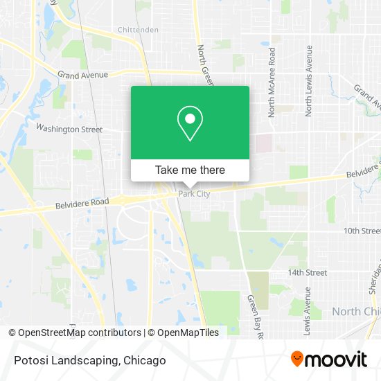 Potosi Landscaping map