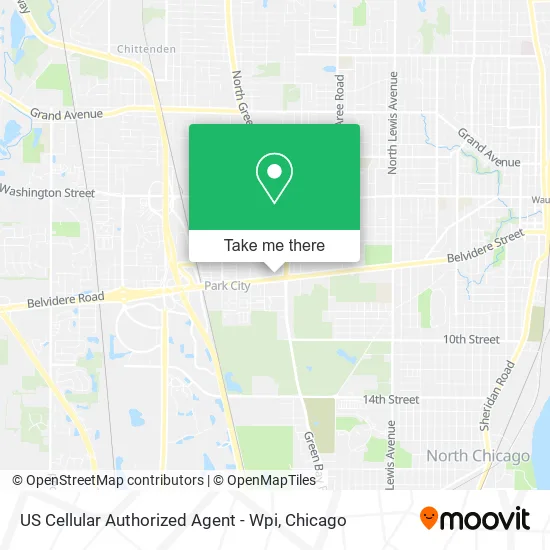 US Cellular Authorized Agent - Wpi map