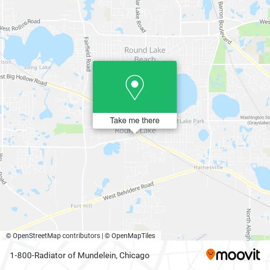 1-800-Radiator of Mundelein map