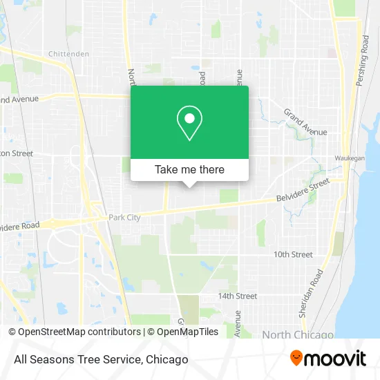 All Seasons Tree Service map