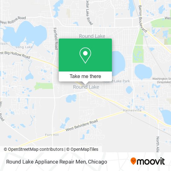 Mapa de Round Lake Appliance Repair Men