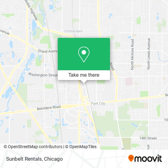 Sunbelt Rentals map