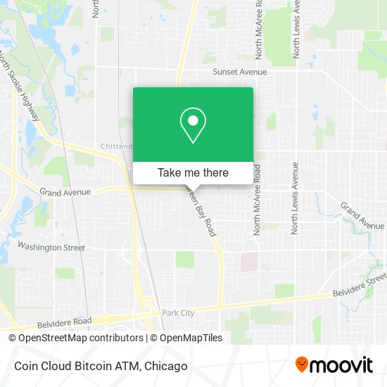 Mapa de Coin Cloud Bitcoin ATM