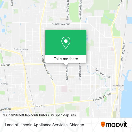 Land of Lincoln Appliance Services map