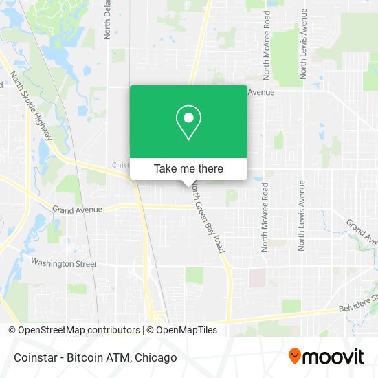 Mapa de Coinstar - Bitcoin ATM