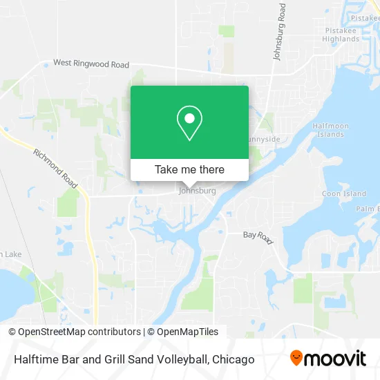 Halftime Bar and Grill Sand Volleyball map