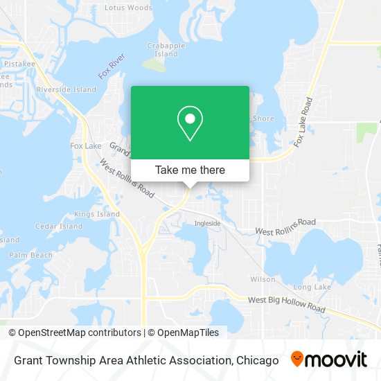 Grant Township Area Athletic Association map