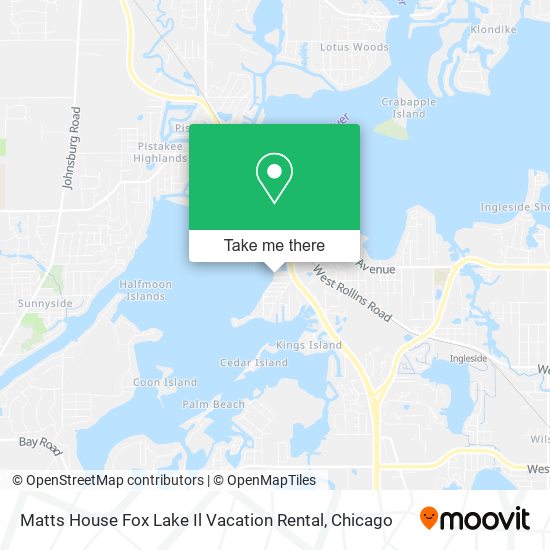 Matts House Fox Lake Il Vacation Rental map