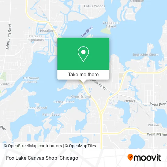 Fox Lake Canvas Shop map