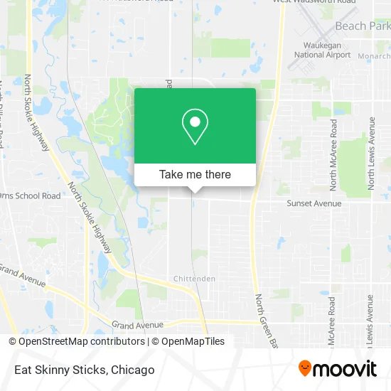 Eat Skinny Sticks map