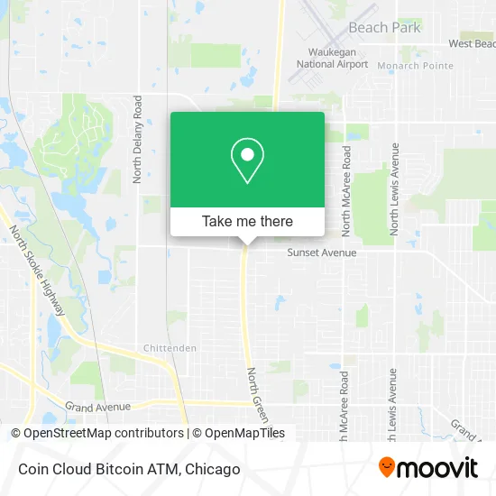 Coin Cloud Bitcoin ATM map