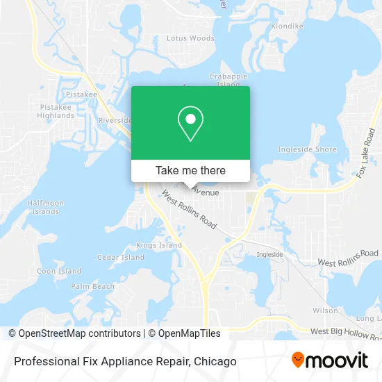 Professional Fix Appliance Repair map
