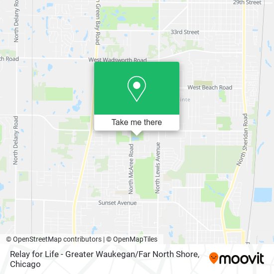 Mapa de Relay for Life - Greater Waukegan / Far North Shore