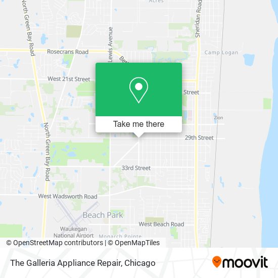 The Galleria Appliance Repair map