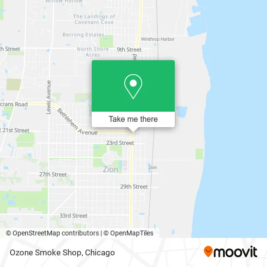 Ozone Smoke Shop map