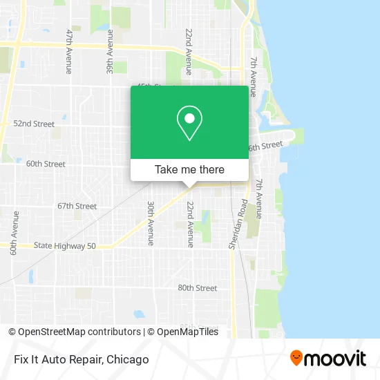 Fix It Auto Repair map