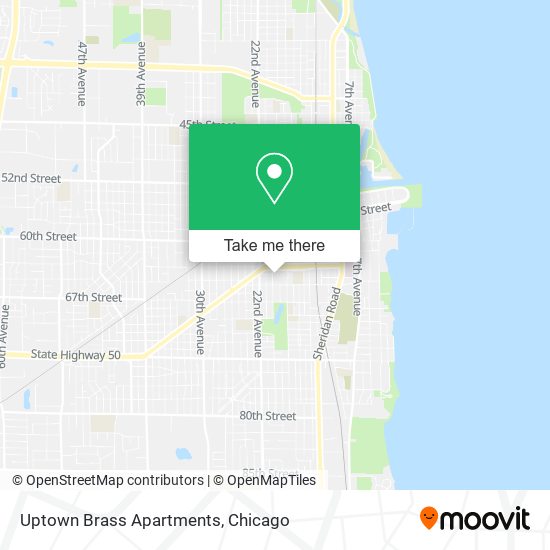Uptown Brass Apartments map