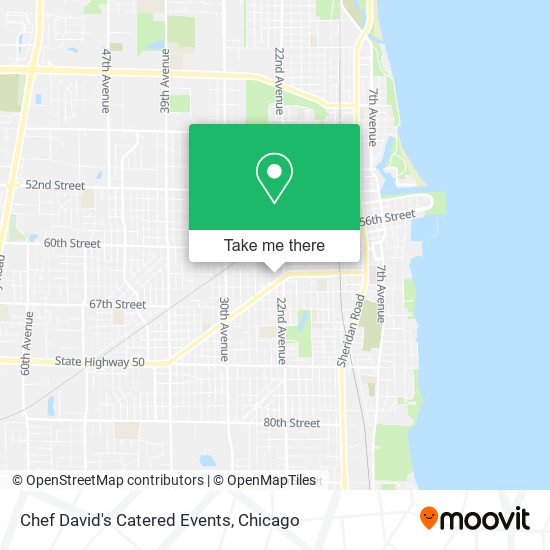 Chef David's Catered Events map