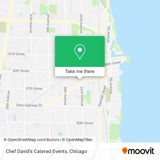 Chef David's Catered Events map