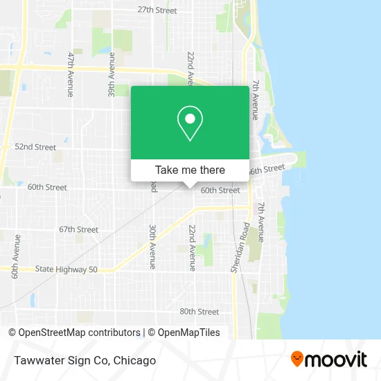 Tawwater Sign Co map