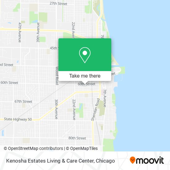 Kenosha Estates Living & Care Center map