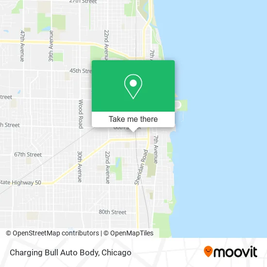 Charging Bull Auto Body map
