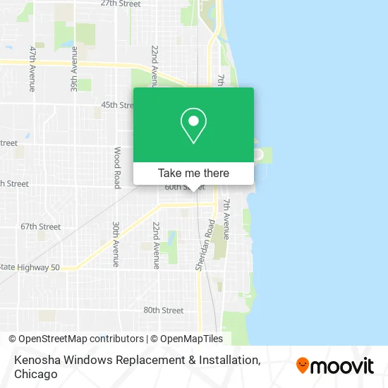 Kenosha Windows Replacement & Installation map