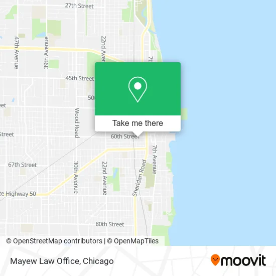 Mayew Law Office map