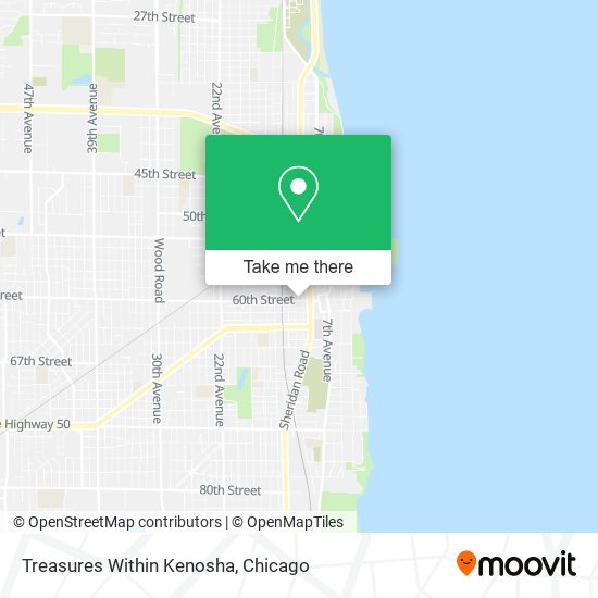Treasures Within Kenosha map