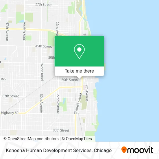 Kenosha Human Development Services map