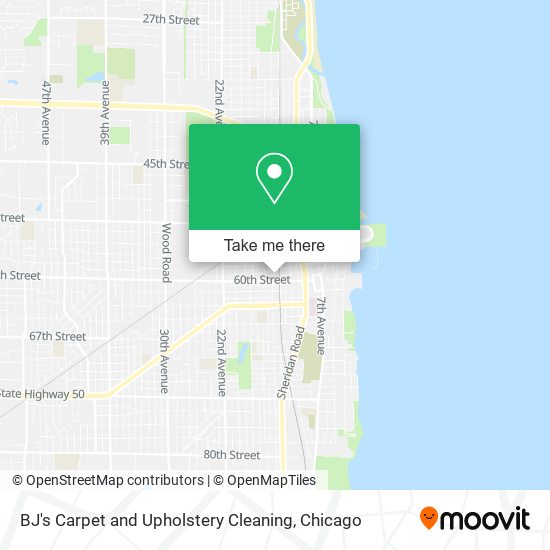 BJ's Carpet and Upholstery Cleaning map