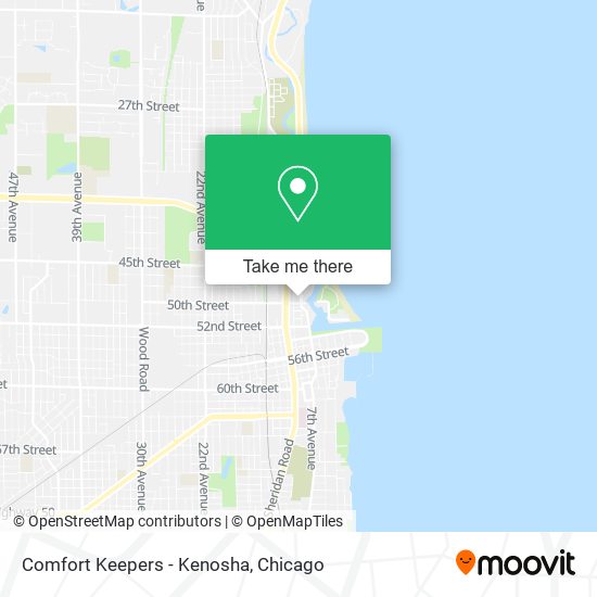 Comfort Keepers - Kenosha map