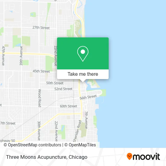 Three Moons Acupuncture map