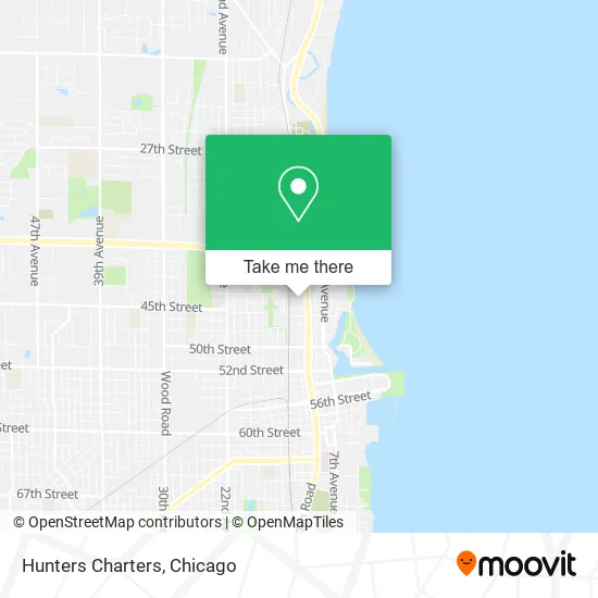 Hunters Charters map