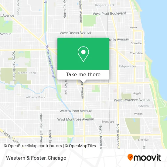 Western & Foster map