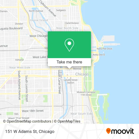 151 W Adams St map