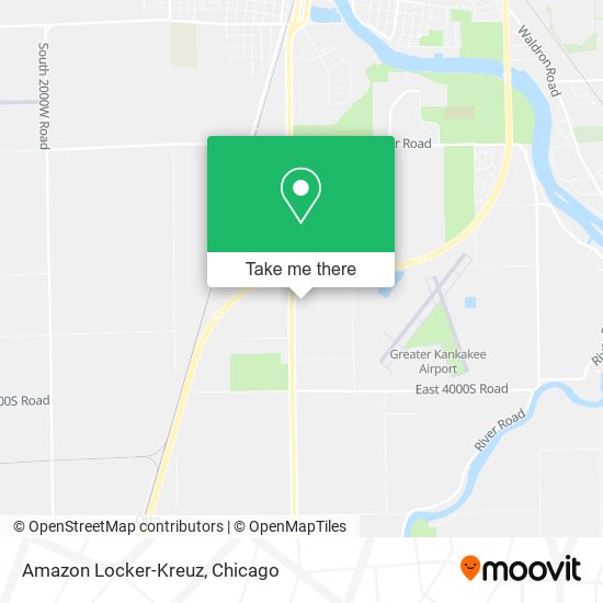 Amazon Locker-Kreuz map