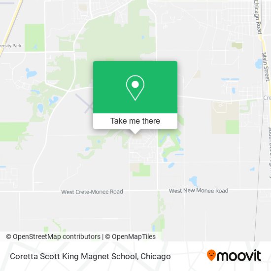 Coretta Scott King Magnet School map