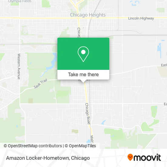 Mapa de Amazon Locker-Hometown