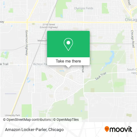Amazon Locker-Parler map