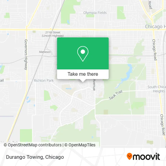 Durango Towing map