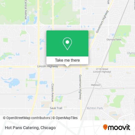 Hot Pans Catering map