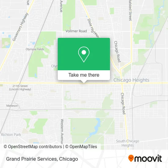 Grand Prairie Services map