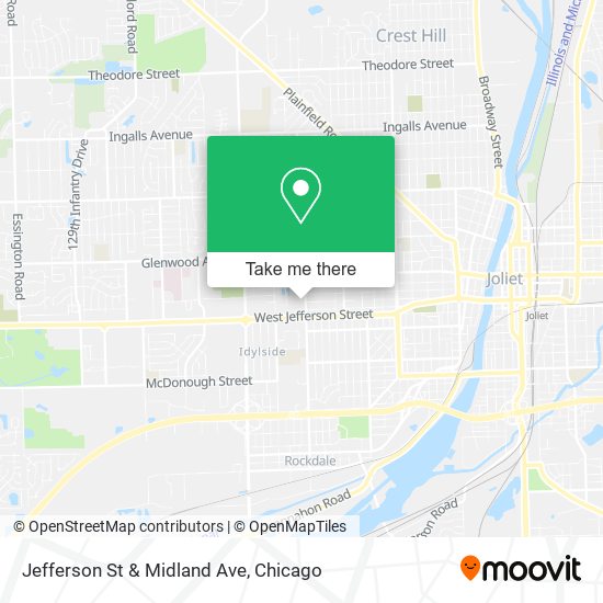 Jefferson St & Midland Ave map