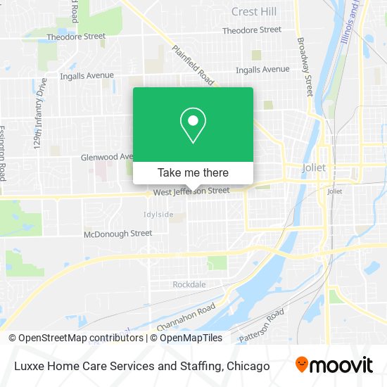 Luxxe Home Care Services and Staffing map
