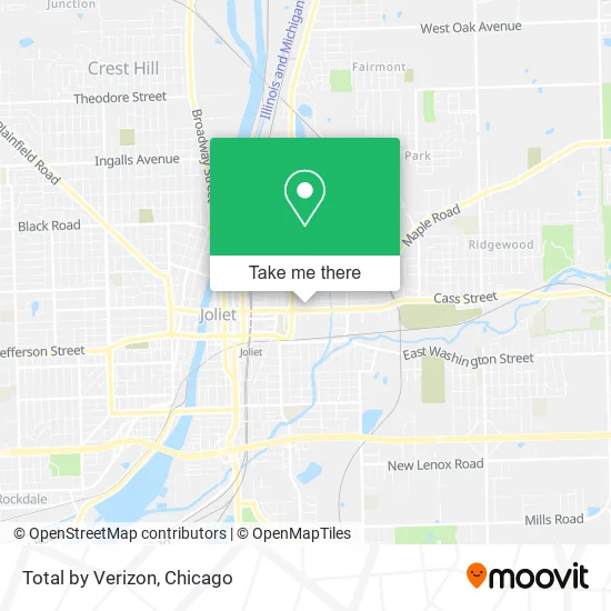 Total by Verizon map