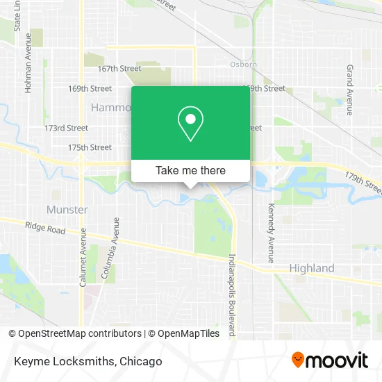 Keyme Locksmiths map