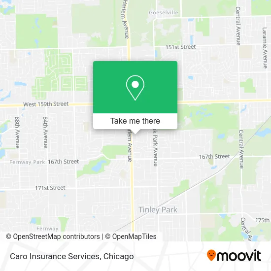 Caro Insurance Services map